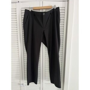 Eddie Bauer Black Pants Women Slightly Curvy Fit Size 16 Hiking Outdoors Nylon